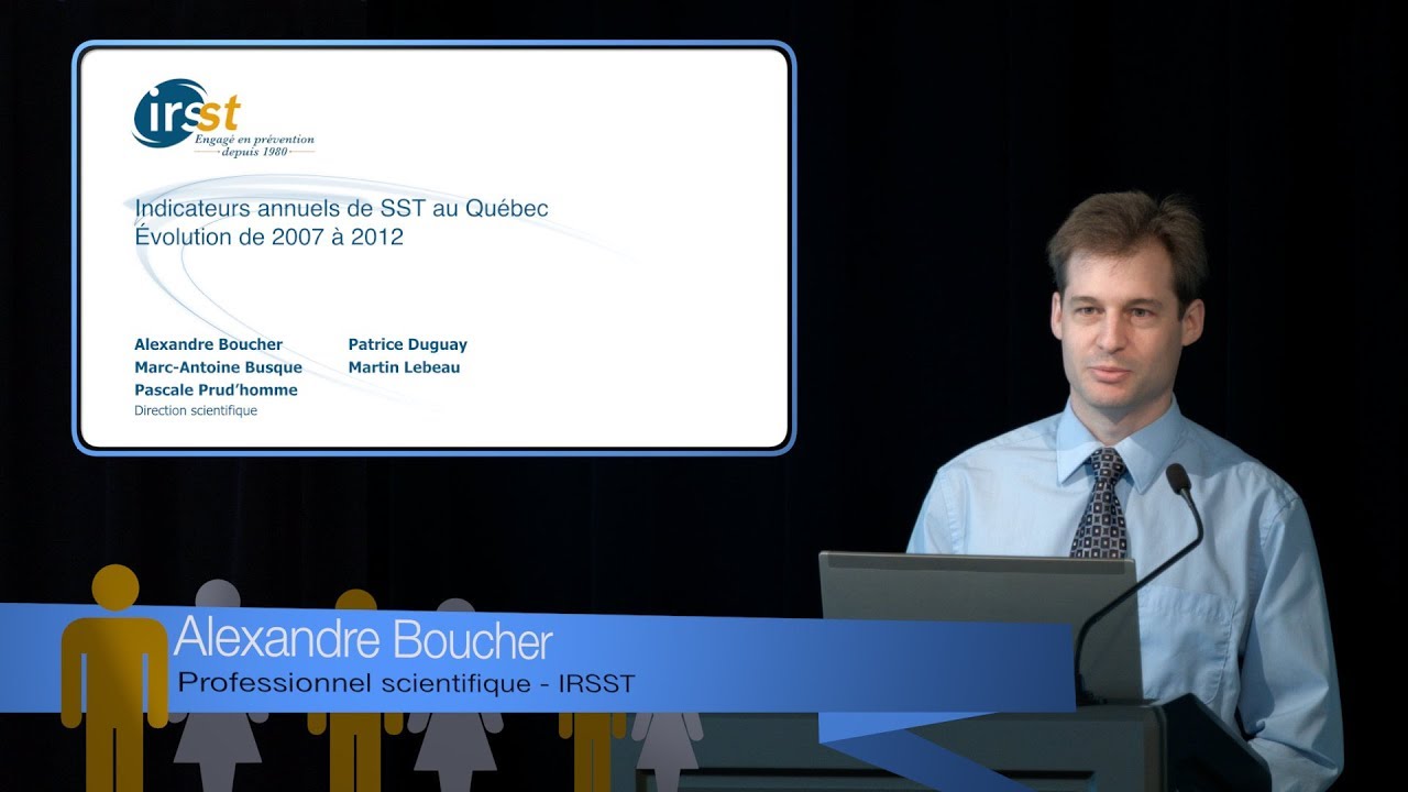 Indicateurs annuels de santé et de sécurité du travail au Québec, 2007-2012