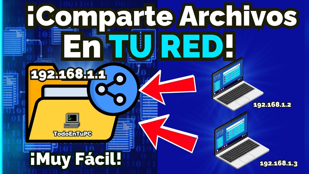 ✅ COMO ACCEDER a una CARPETA COMPARTIDA por IP | COMPARTIR ARCHIVOS en RED Local en Windows