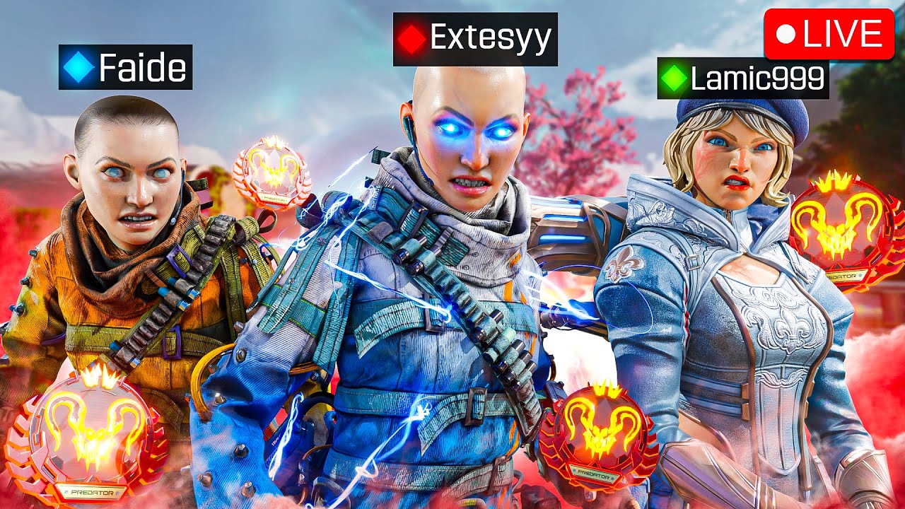 🔴LIVE Faide Cloudy Extesyy PRED RANK GRIND 🔴Going For Top 50 Pred Apex Legends