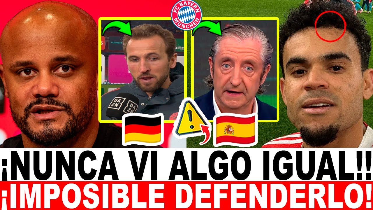 ¡BOMBAZO MUNDIAL! KANE, KOMPANY y la PRENSA ALEMANA SE RINDEN al HAT-TRICK de LUIS DÍAZ