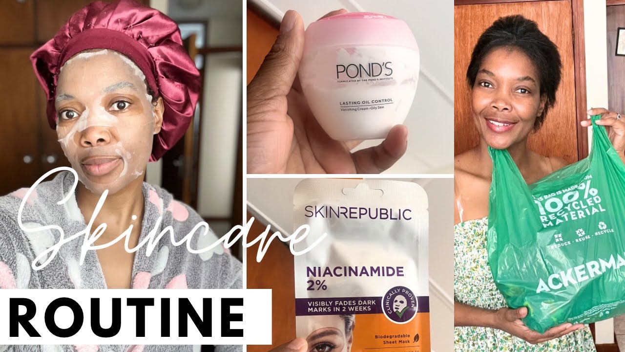 #skincare :Morning and Night skin care routine/ Mini Ackermans Haul❤️