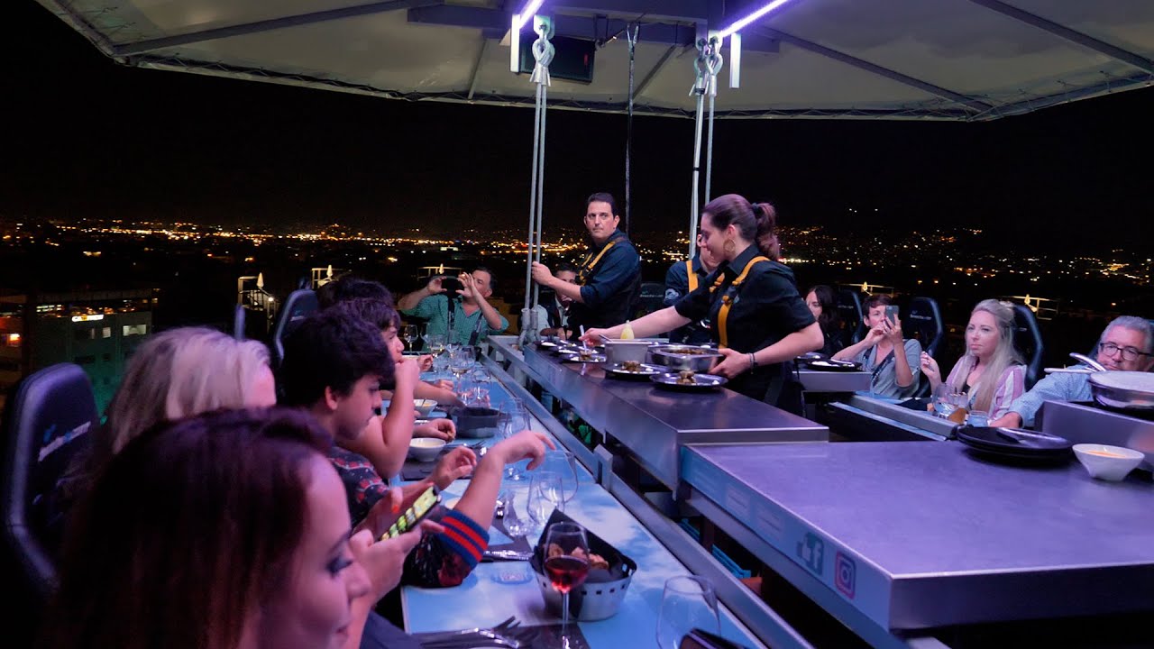 Dinner in the Sky in Athens, Greece