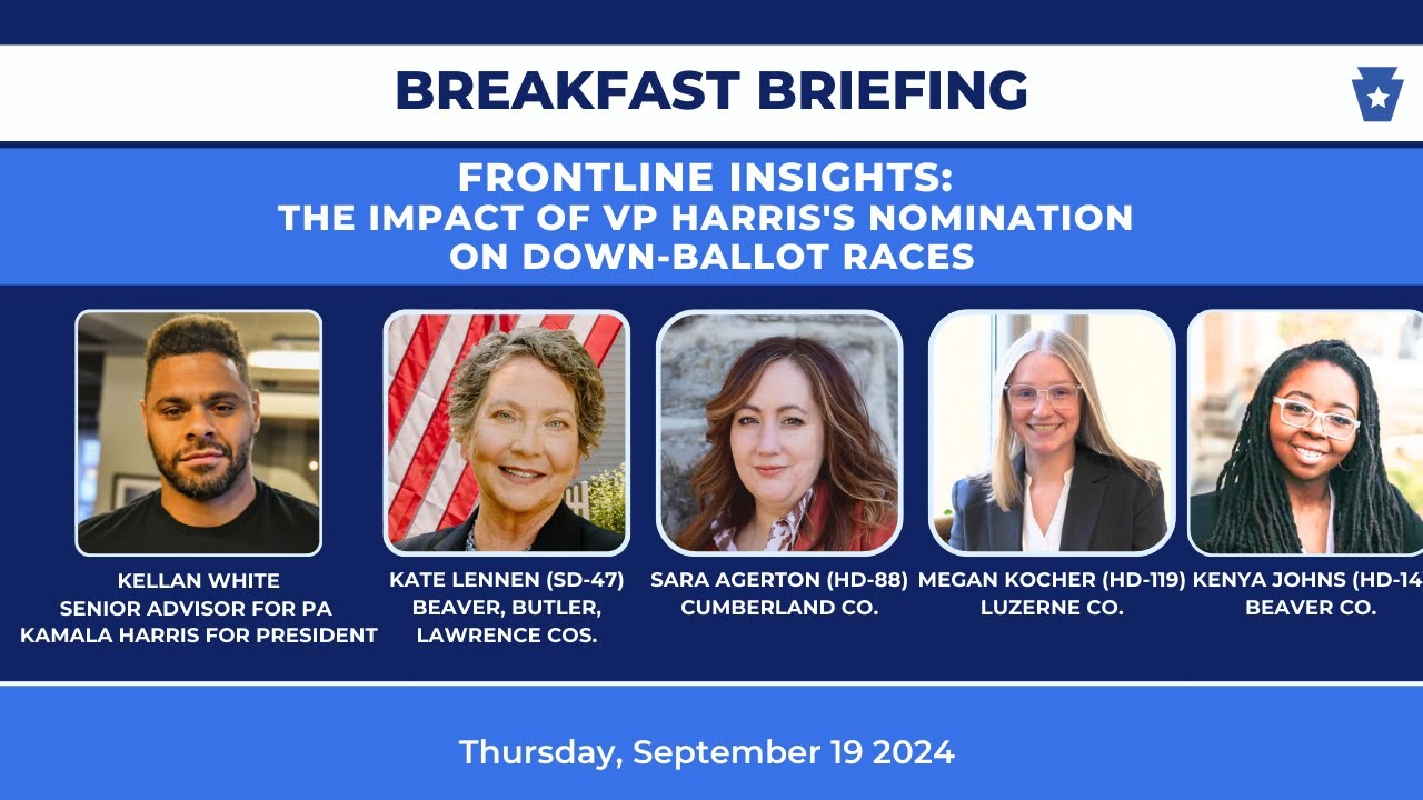 Breakfast Briefing: Frontline insights of the impact of VP Harris's Nomination on Down-Ballot Races