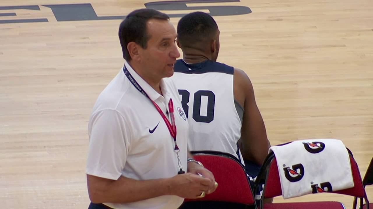Coach K Wired at Training Camp