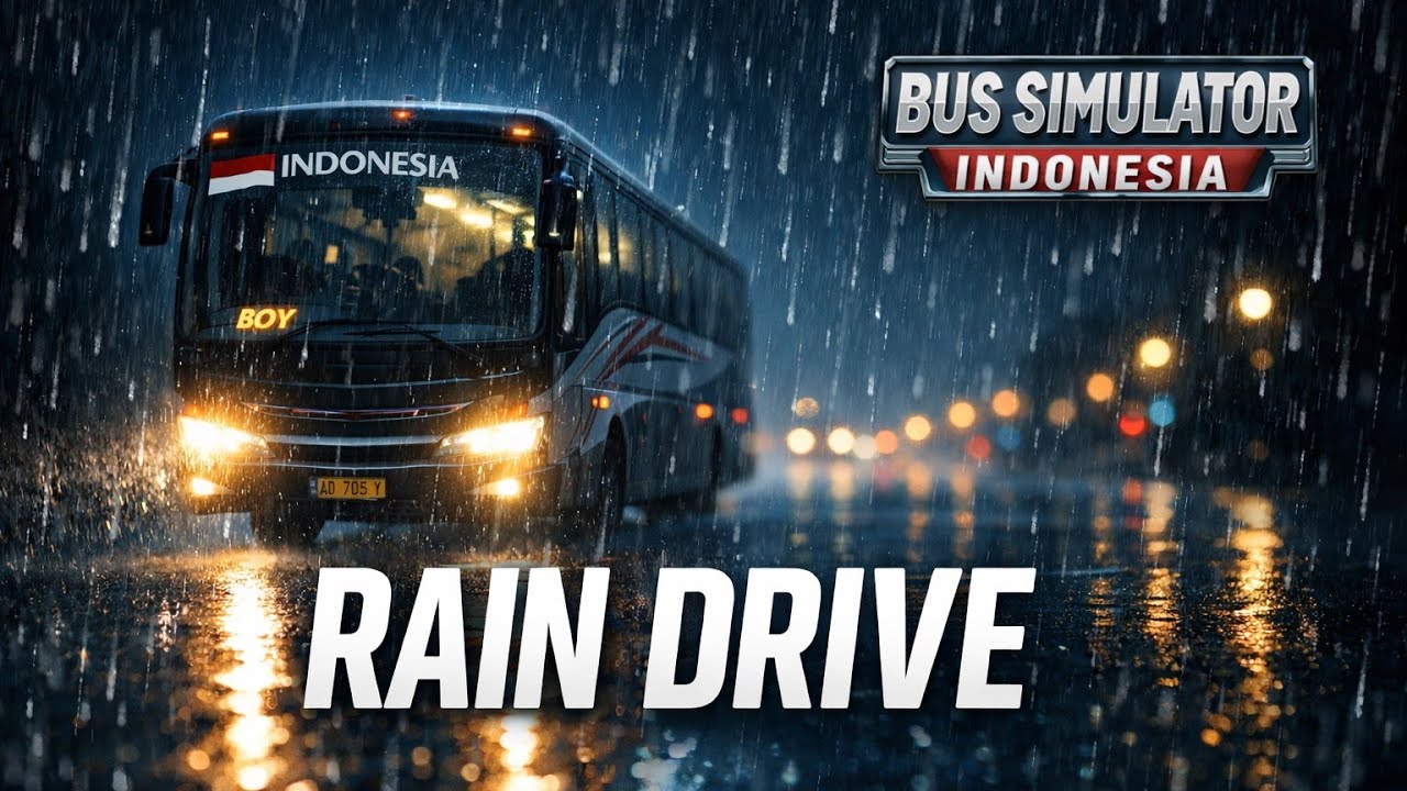 🌧️ बारिश में खतरनाक बस ड्राइव | Night Bus Driving Gameplay Hindi