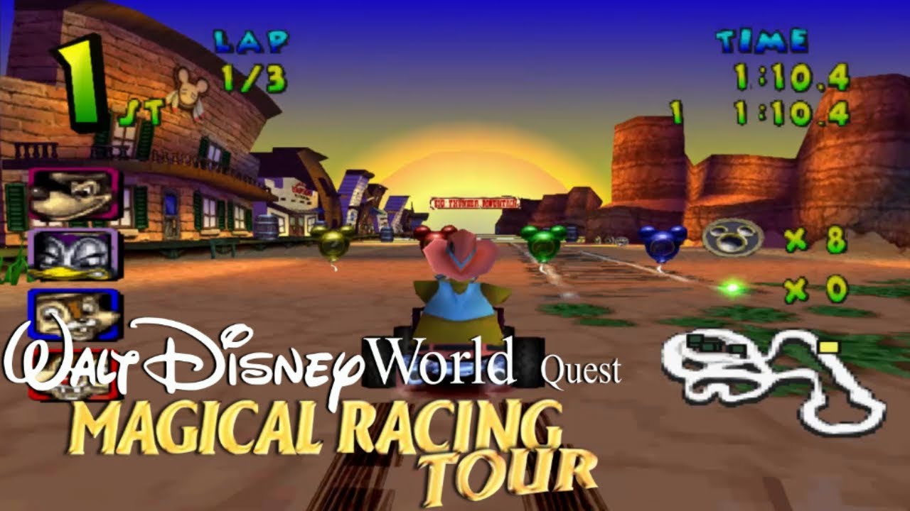 Walt Disney World Quest: Magical Racing Tour (PS1) 105% - Part 1 - Big Thunder Mountain