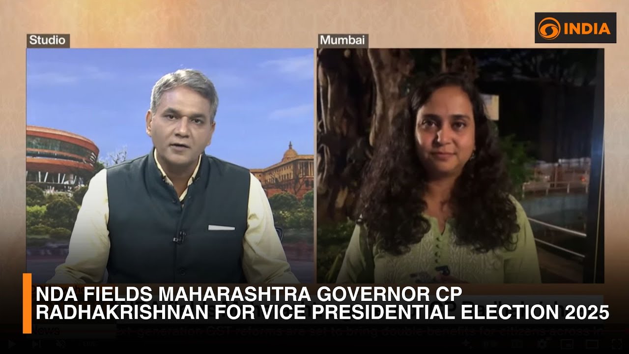 NDA fields Maharashtra governor CP Radhakrishnan for Vice Presidential Election 2025 | DD India