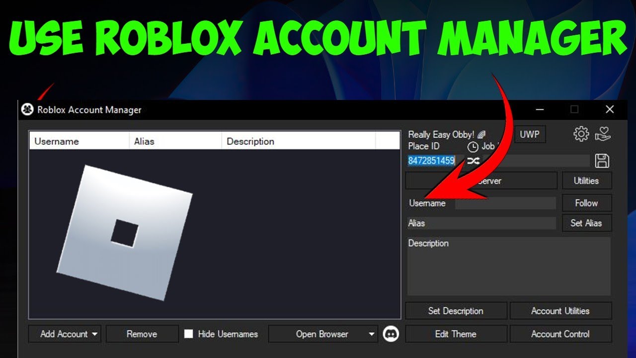 How To Use Roblox Account Manager - Full Guide