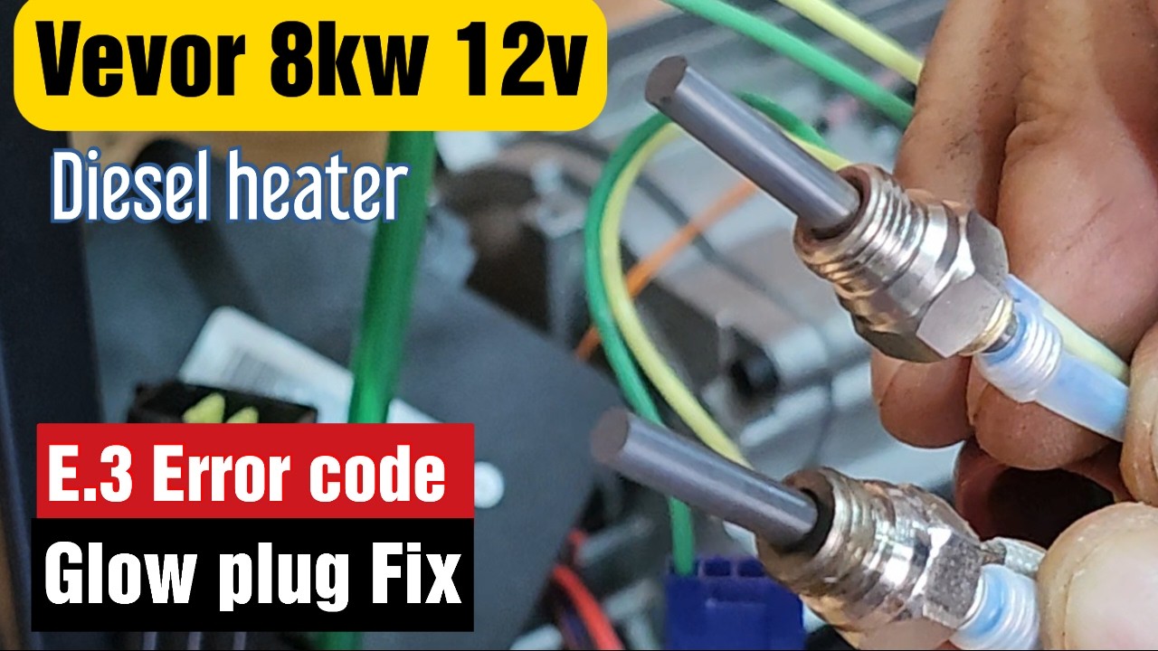 Vevor 8kw 12v DIESEL HEATER Fixing the E-03 Error. code (Step-by-Step Guide)