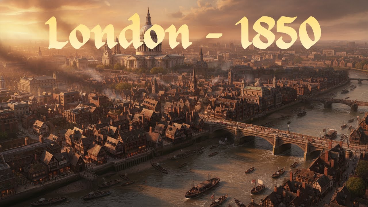 A Tour of 1850 London (AI Historical Reconstruction)