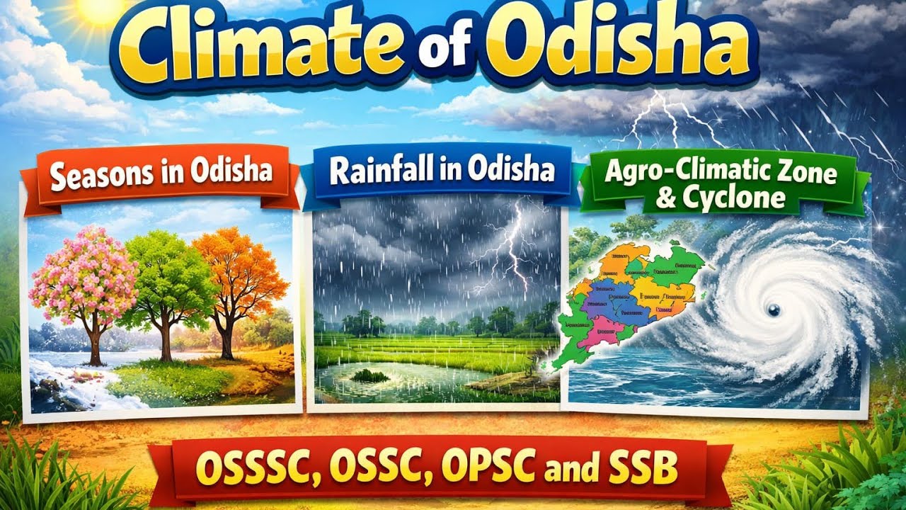 Climate of odisha (know your state odisha) odisha geography 