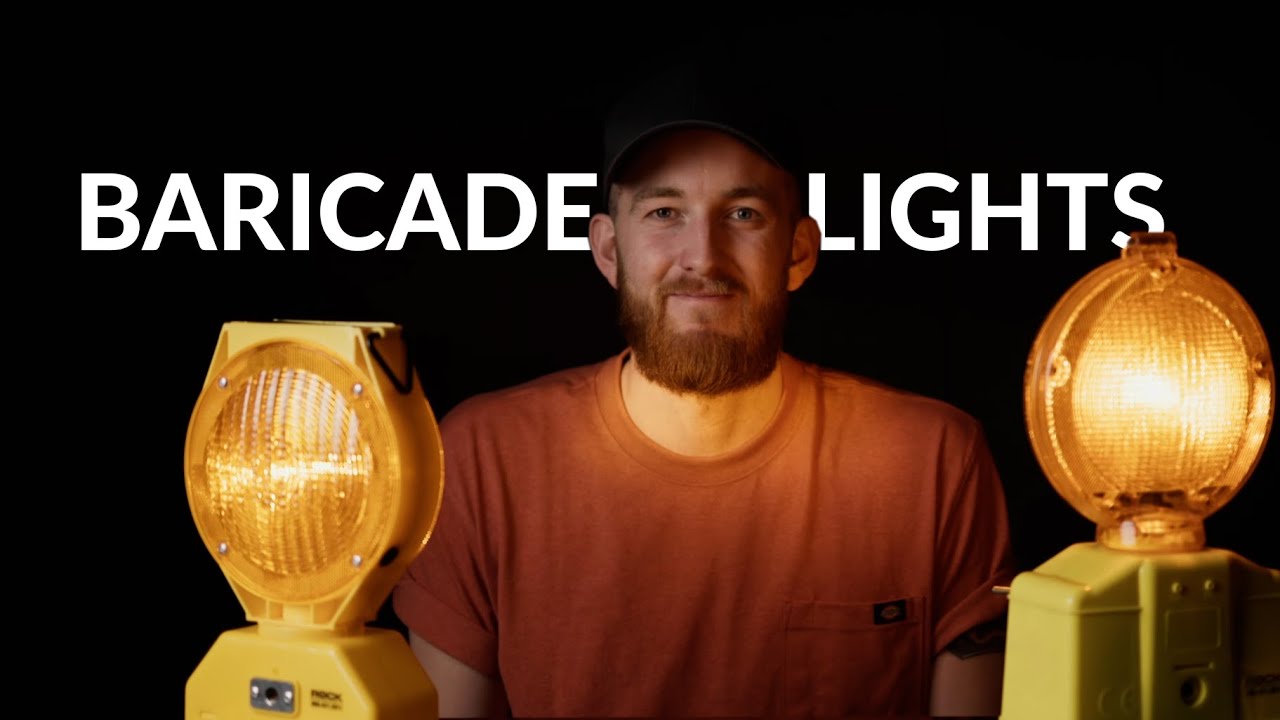 Barricade Light: Solar or Battery Powered