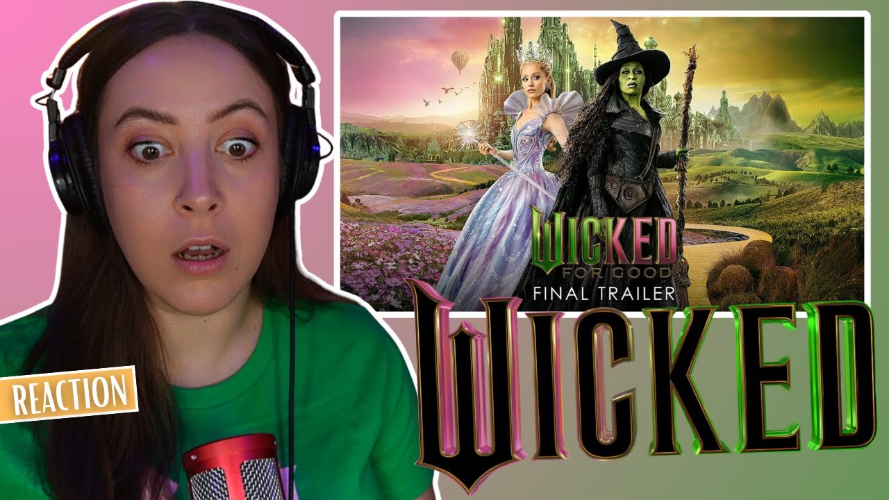 Первый раз смотрю «WICKED: FOR GOOD» — официальный трейлер (реакция) | Дженнифер Глатцхофер
