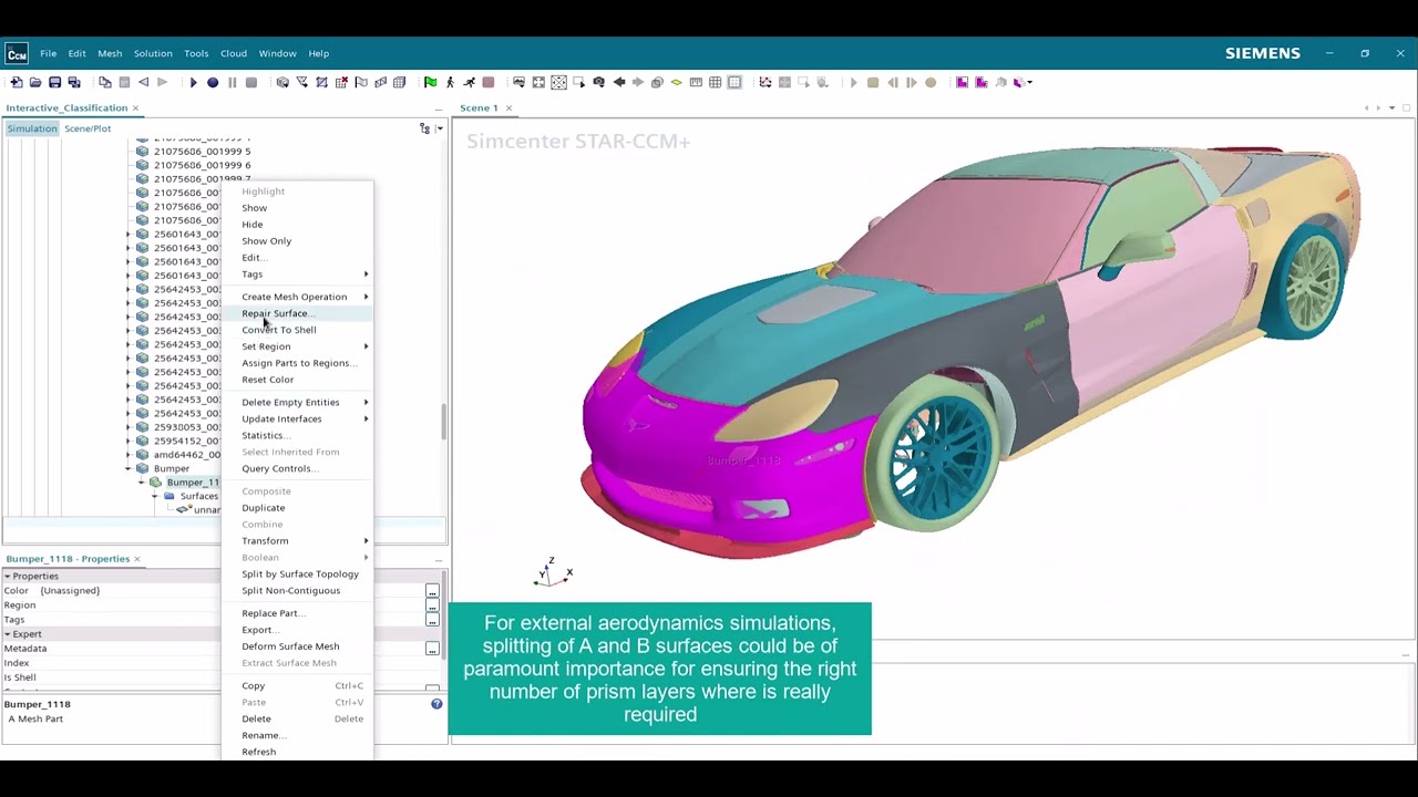Simcenter Star-CCM+ | Surface preparation