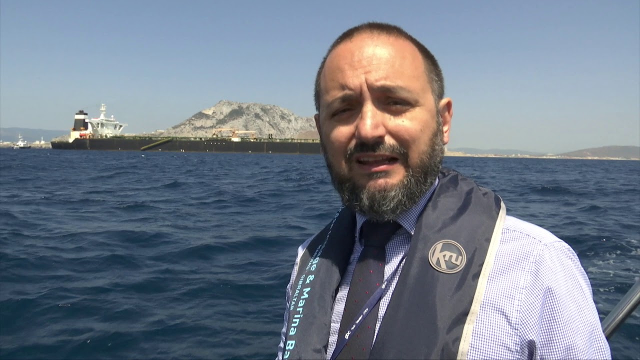 Gibraltar authorities and Royal Marines board and detain supertanker en route to Syria