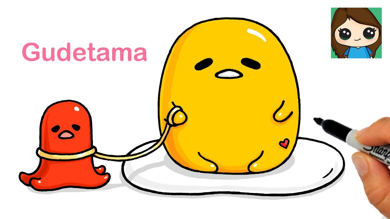 How to Draw Lazy Egg Gudetama & Pet Sausage 🍳🌭Sanrio