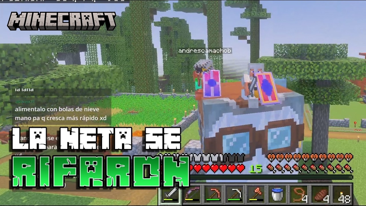 Los seguidores se rifaron en este stream sorpresa - Vol.4 - #shorts #minecraft #fun #nether