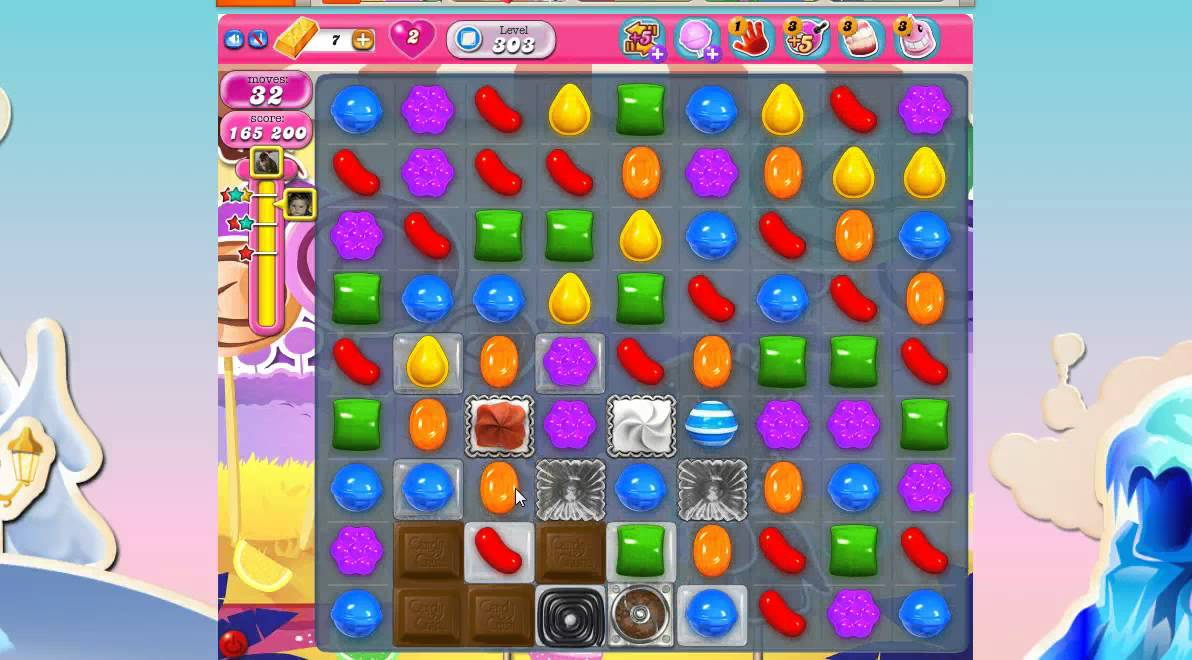 Candy Crush Saga Level 303 No Boosters