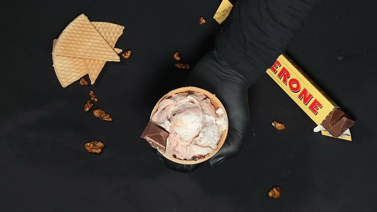 Toblerone Ice Cream Satisfying To Watch | How To Make Toblerone Ice Cream