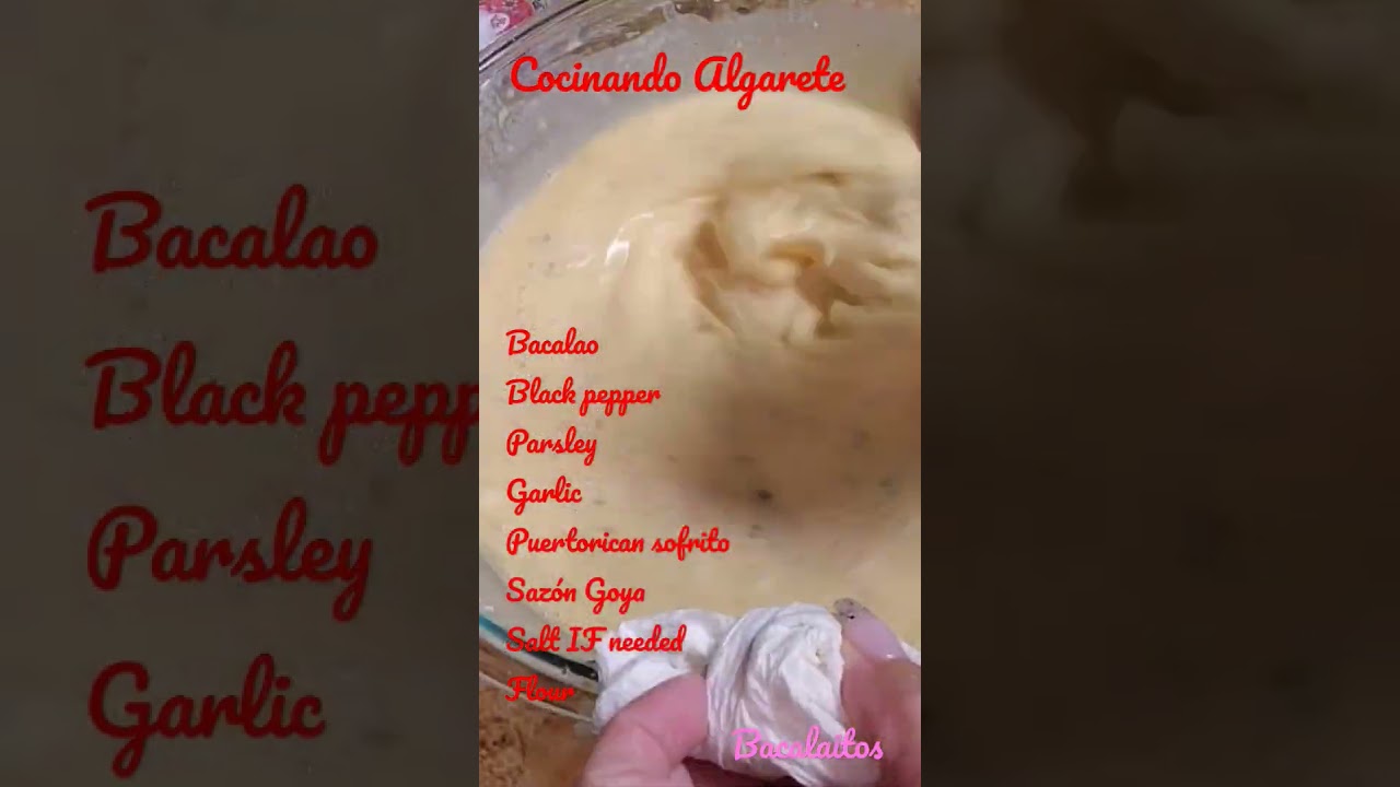Bacalaitos - Puertorican fish Fritters  