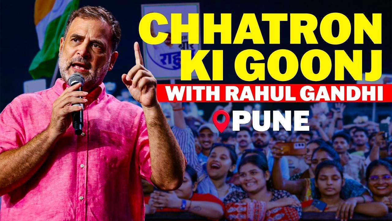 Chhatron Ki Goonj LIVE: Rahul Gandhi Addresses Students in Pune, PM Modi & CJP in Focus