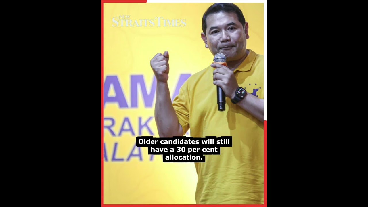 Bersama targets 50pct women, 70pct under-50 candidates, Rafizi says