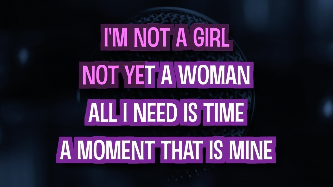 I'm Not A Girl Not Yet A Woman (Karaoke Version) - Britney Spears