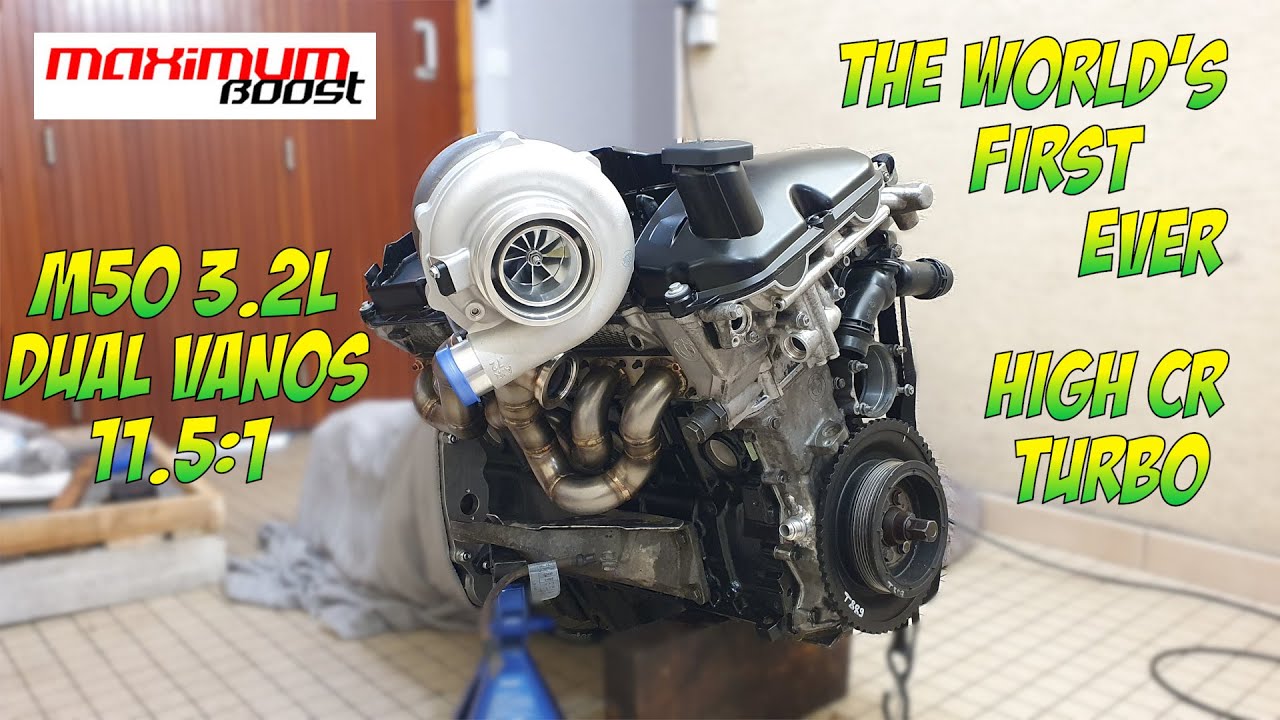 M50 TURBO E46 3.2L - HIGH CR 11.5:1 - DUAL VANOS - G30-770 (FULL FORGED REBUILD M50B32)