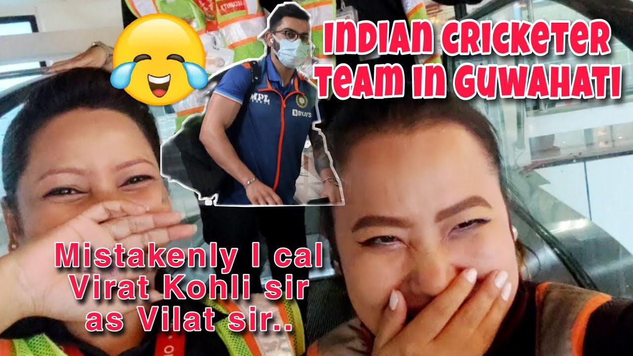 Indian cricketer team in Guwahati@carolinedebbarmavlogs3641