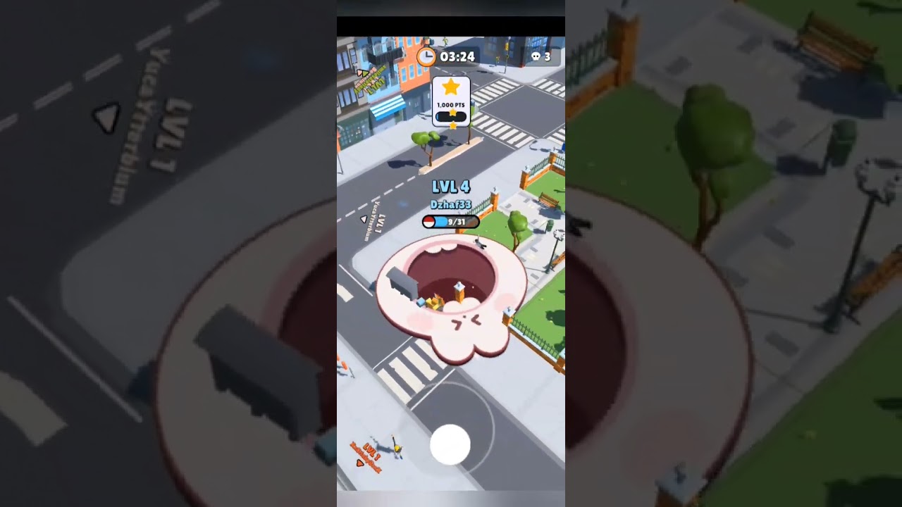 Hole.io But I’m a MONSTER Black Hole! 