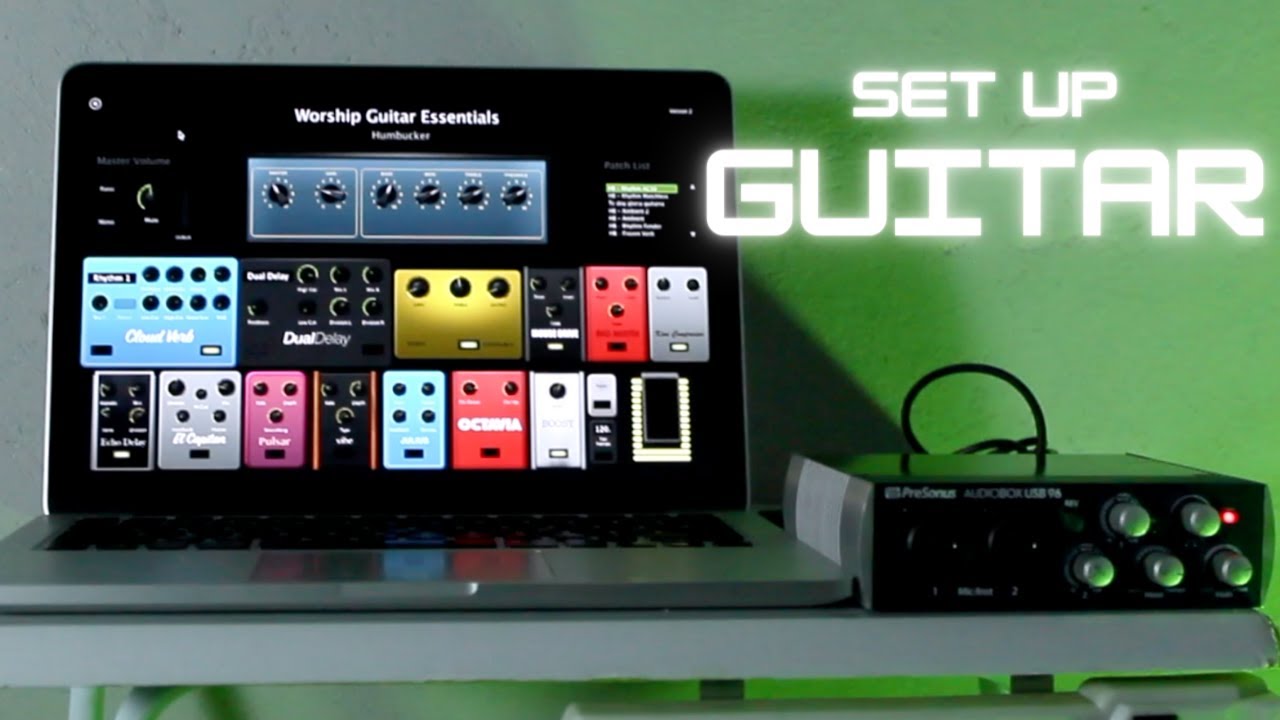 Set up Guitar mi set para tocar en vivo
