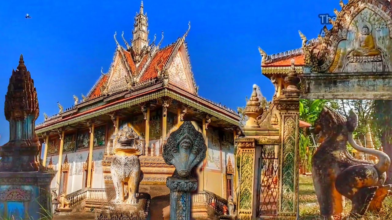 Cambodian Pagoda Tour | Intricate Architecture & Spiritual Beauty #countryside #ambiance #rural