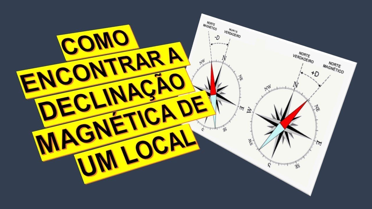 Como localizar a declinação magnética de qualquer local do planeta