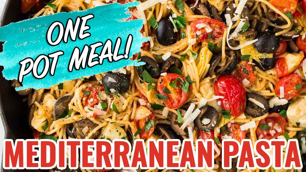 Healthy Mediterranean Pasta Recipe - Fast and DELICIOUS
