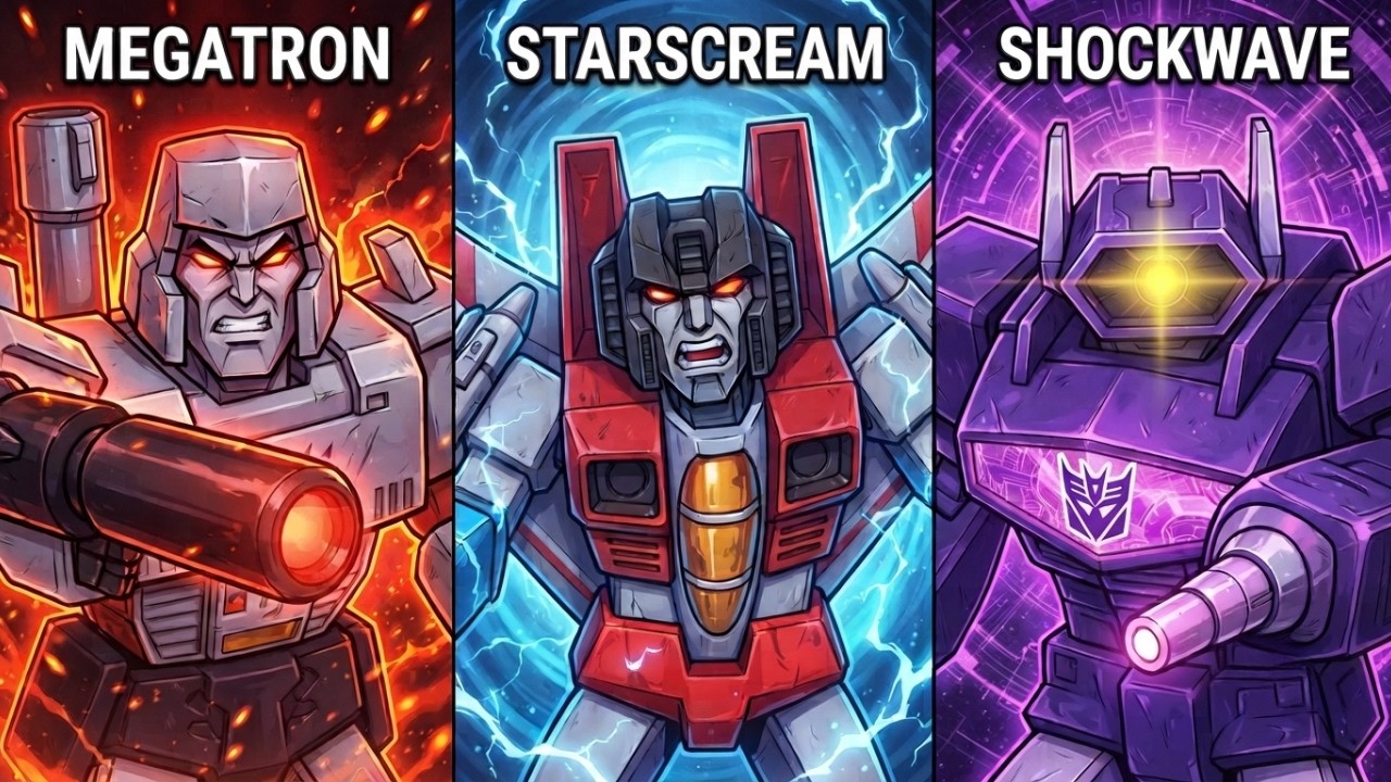 All 10 Original Decepticons in Transformers Explained.