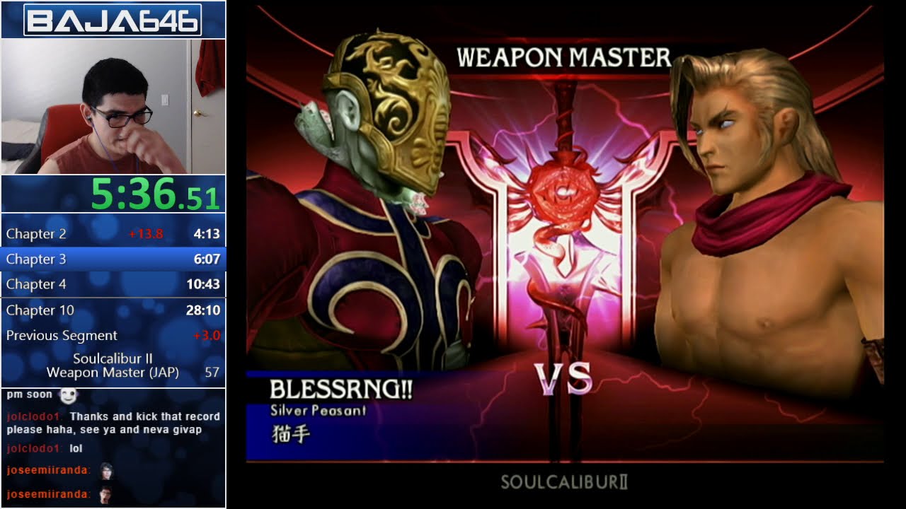 SoulCalibur II - Weapon Master Any% WR (29:30)