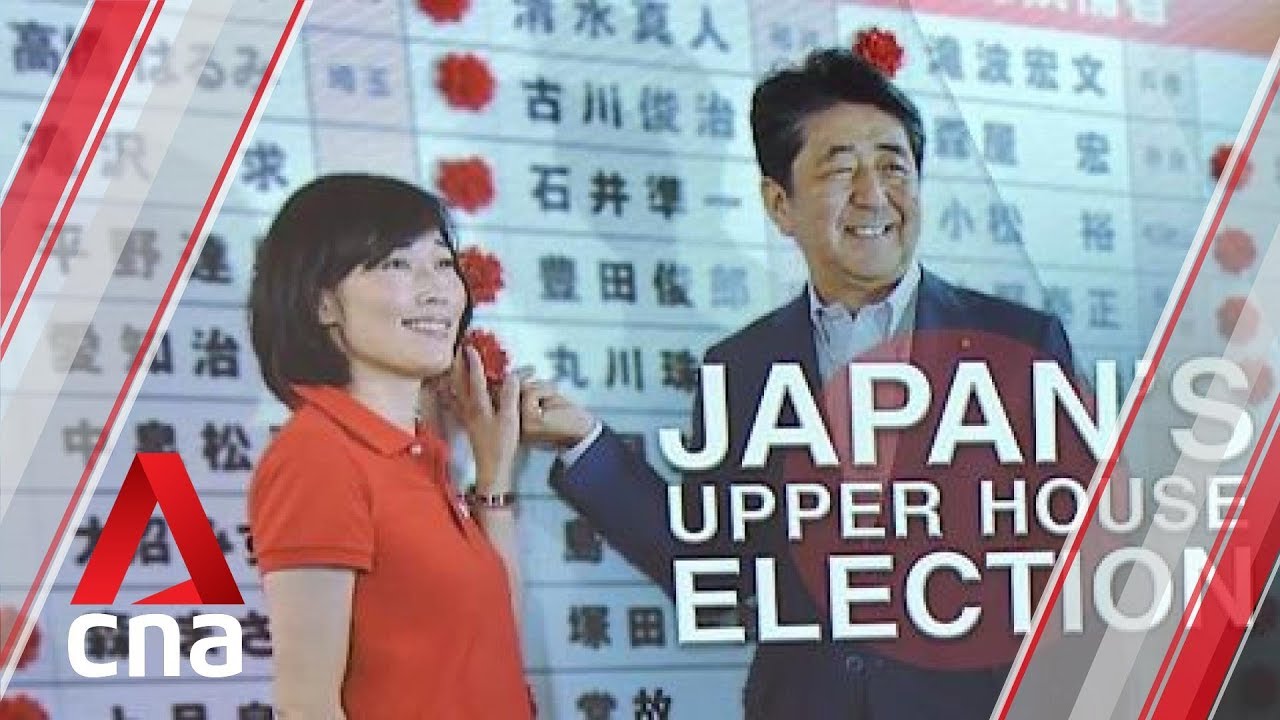 Japan's Abe celebrates victory in upper house election