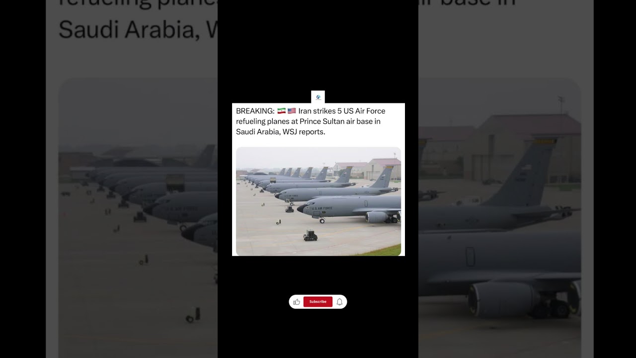🚨 BREAKING: Iran Strikes US Refueling Planes in Saudi Arabia!