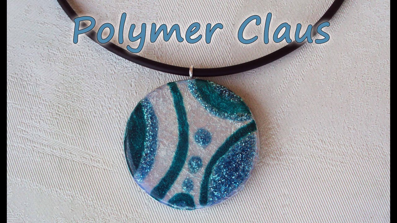 Ciondolo Effetto Vetro-Glass Effect Tutorial (polymer clay tutorial)