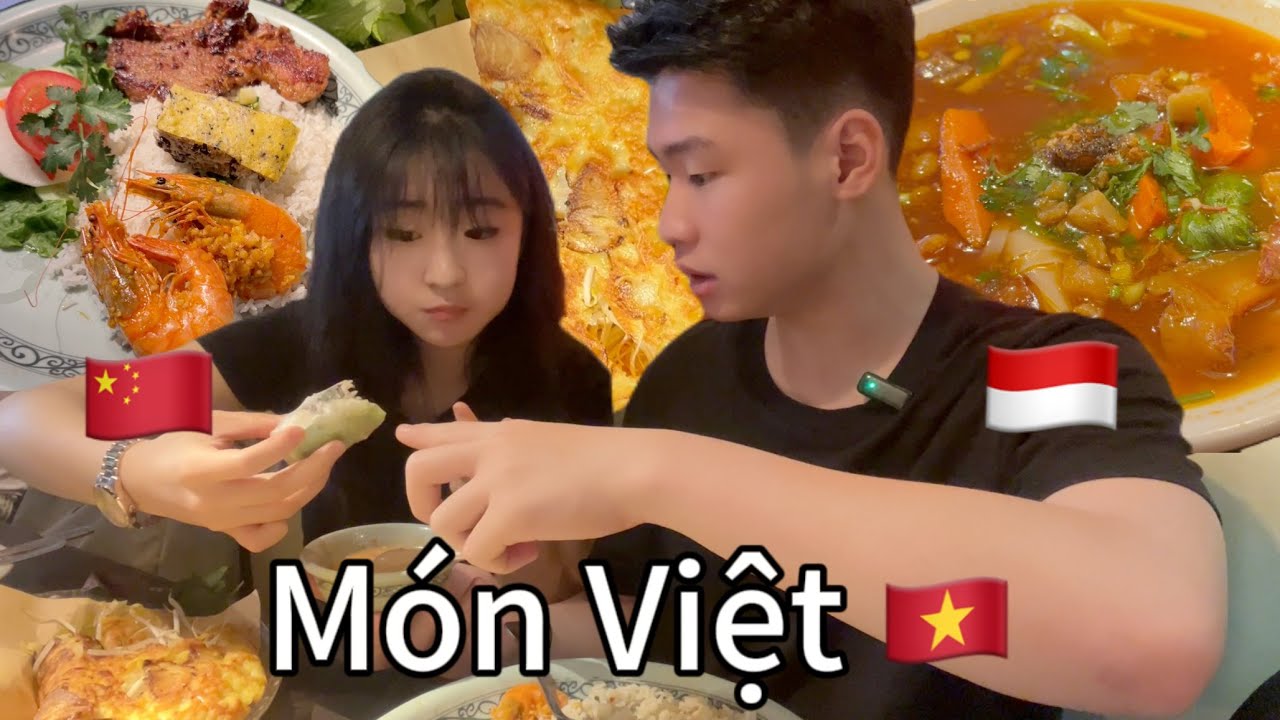 Bạn gái Trung lần đầu thử món ăn Việt Nam ( nước mắm, cơm sườn, bò kho,…) | Du Học Trung Quốc