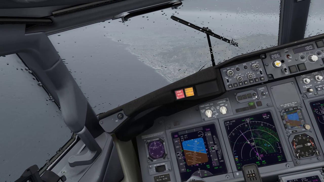 [X-Plane 11] Extreme Weather Crosswind Landing in Genoa (LIMJ) 1080p