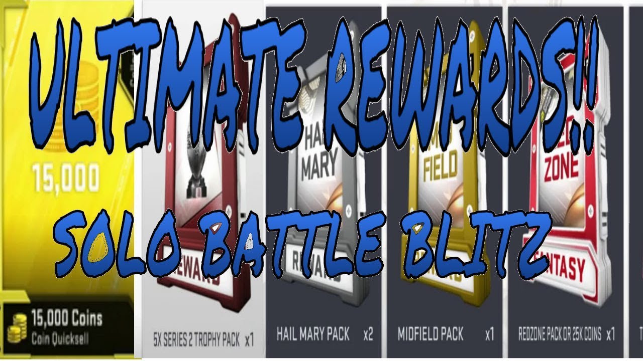 Madden 19 Ultimate Team Solo Battles Blitz Ultimate Reward Pack Opening - Who Did You Get?