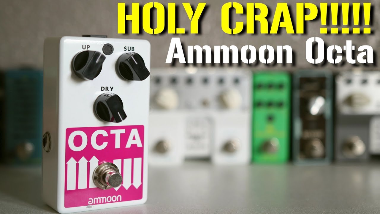 BEST VALUE OCTAVE PEDAL: The Ammoon Octa Review and Demo