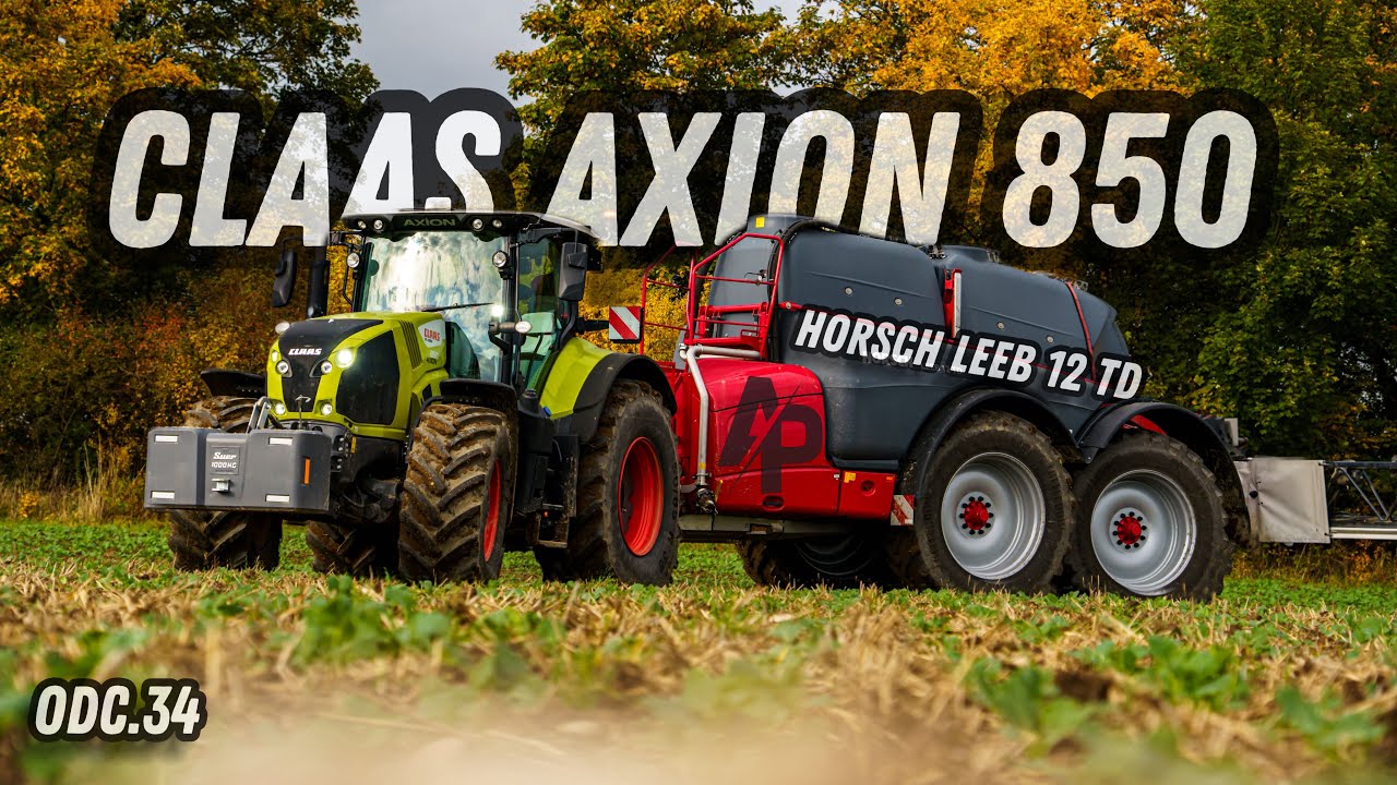 #vlog - 34 Opryski z Claas Axion 850 & Horsch Leeb 12 TD !