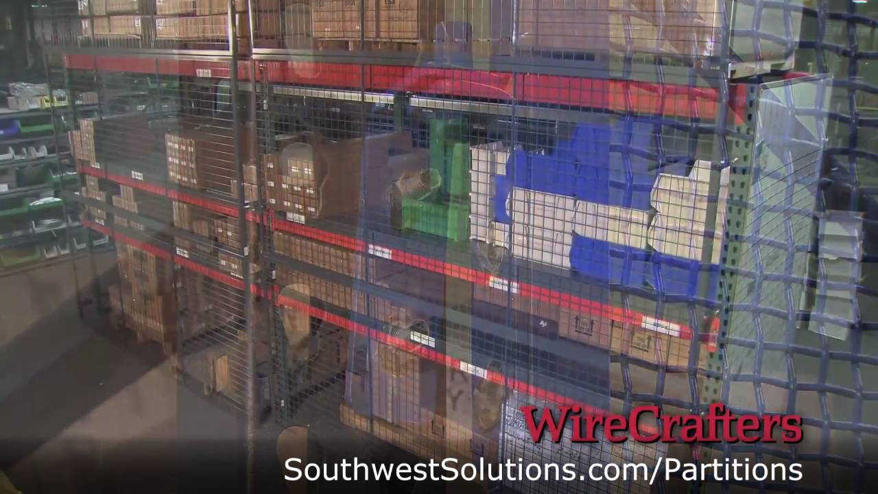 Enclosing Pallet Racks with Wire Partitions for Inventory Security Control