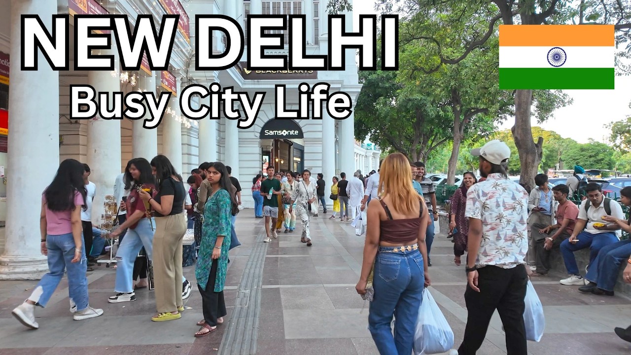 Connaught Place, New Delhi 🇮🇳 &ndash; Modern India&rsquo;s Busy Streets (4K Walking Tour 2026)