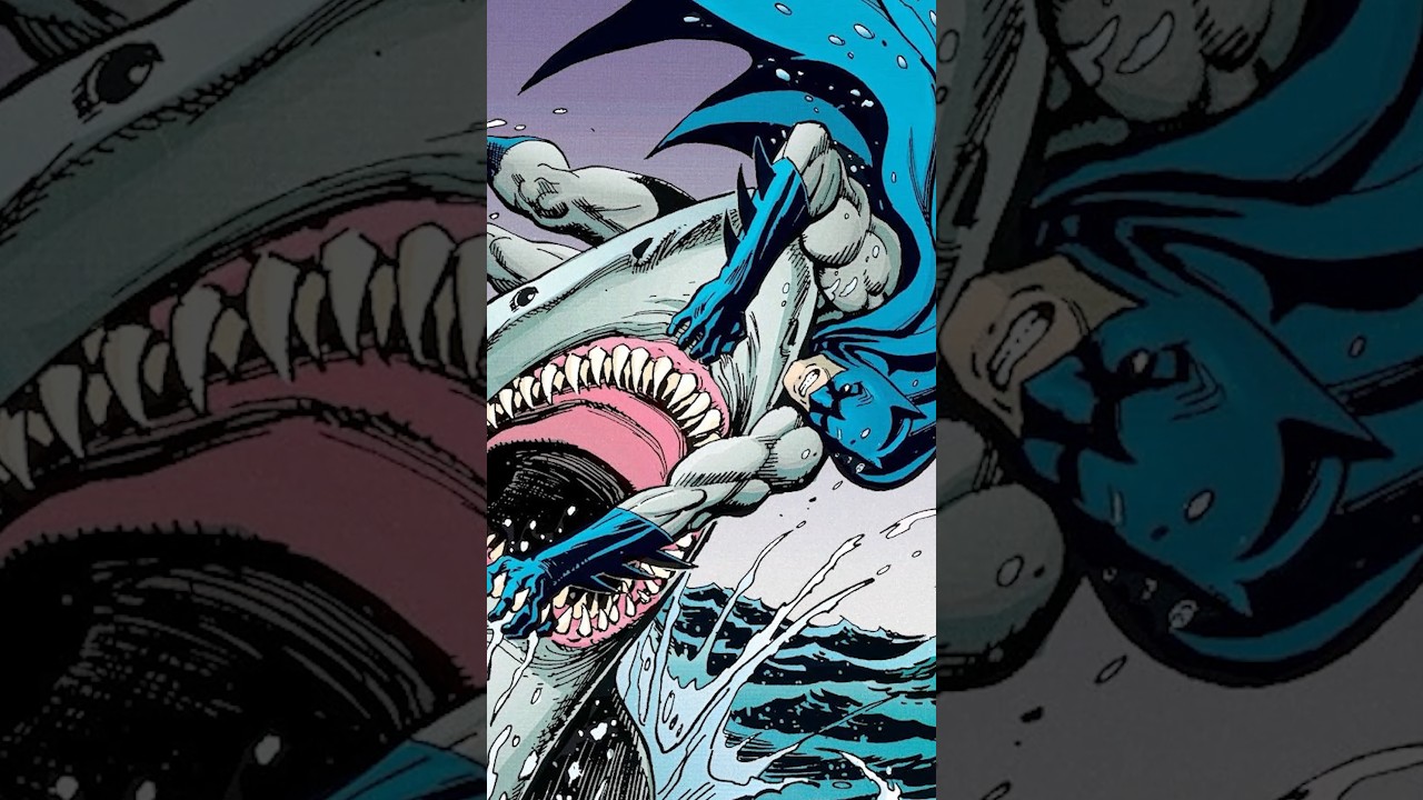 Batman Stabs A Shark To Save His Butler!