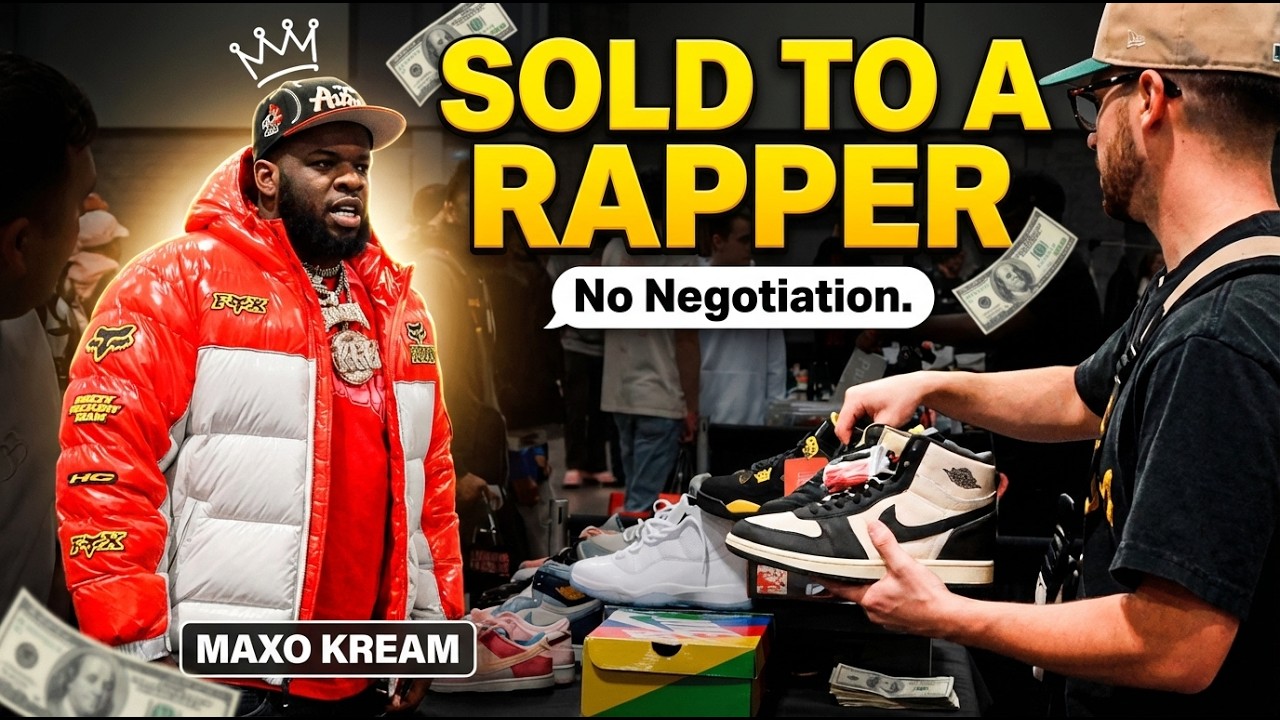 SELLING SNEAKERS TO MAXO KREAM AT SNEAKERCON WA DC!