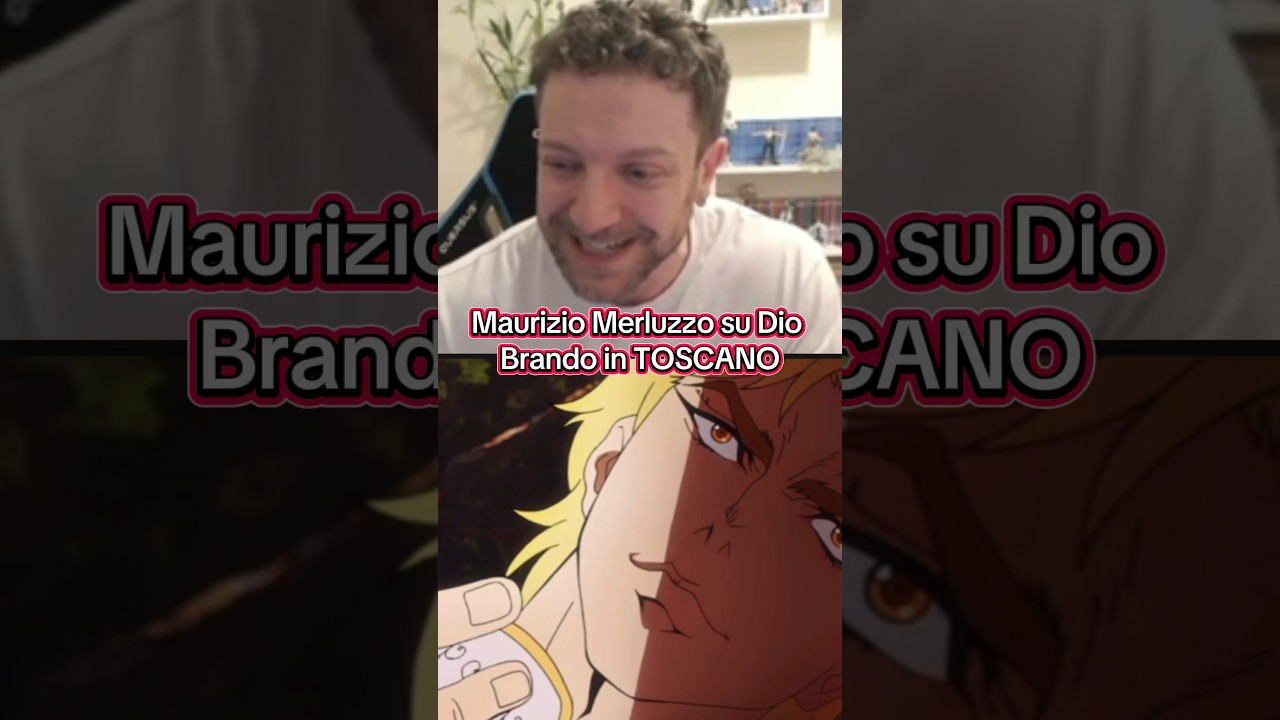 Maurizio Merluzzo doppia Dio Brando in Toscano #jojo #doppiaggio #jojosbizarreadventure #animeita