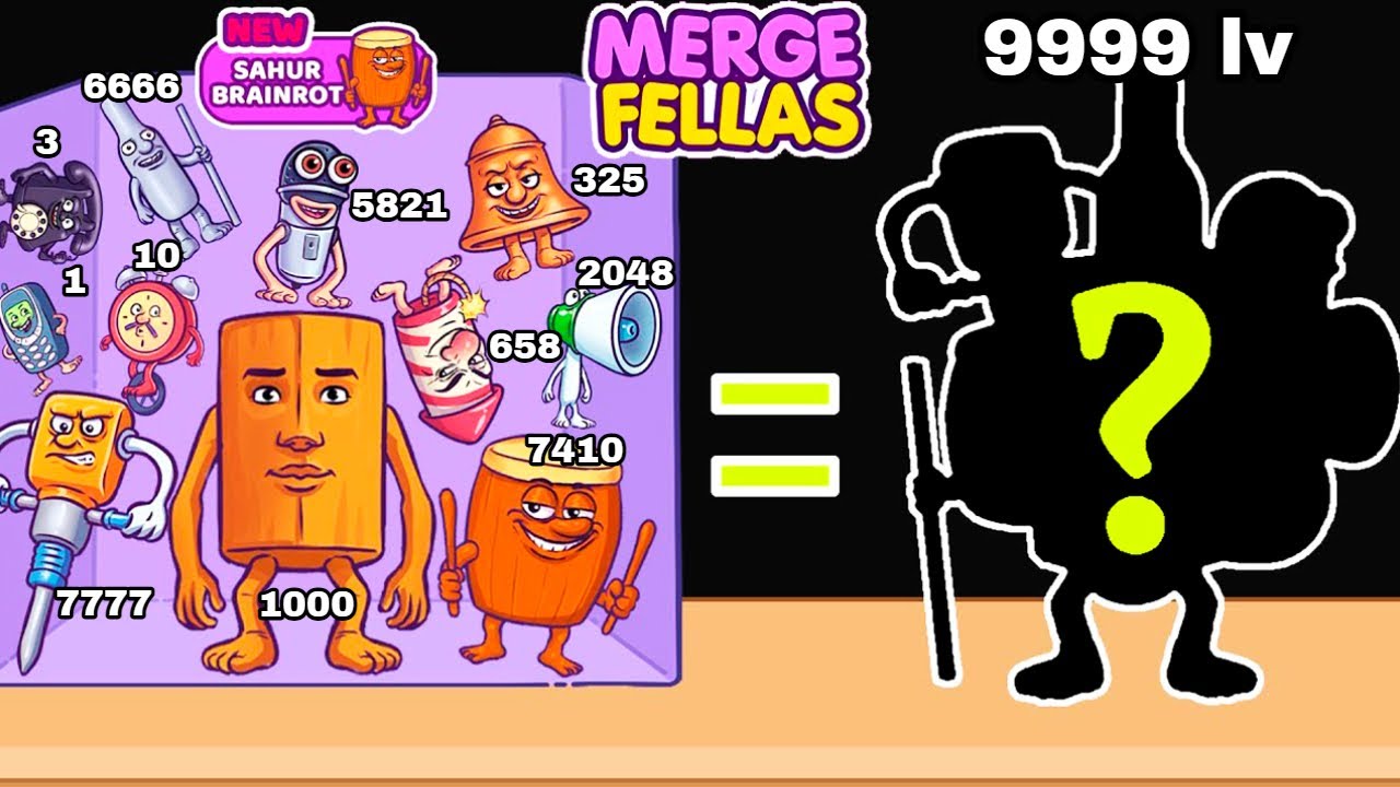 Merge Fellas Sahur Brainrot Italian Brainrot - Max Level: New Boss!!